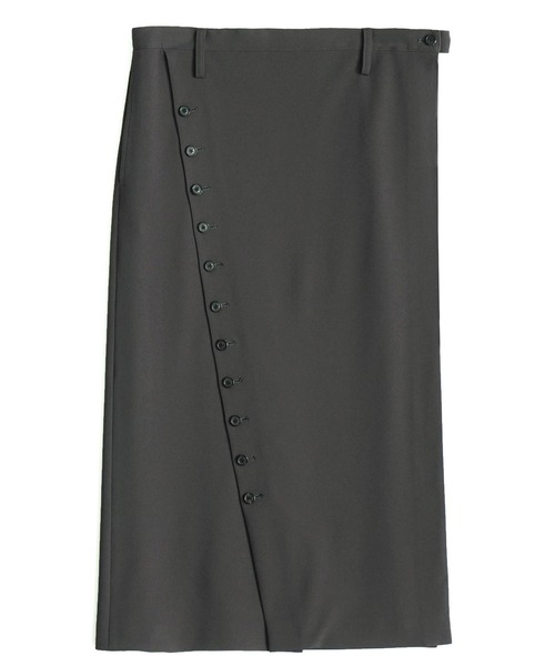 SHAREEF（シャリーフ）の「GEORGETTE OVER SKIRT（スカート・メンズ・ブラック/グリーン/チャコール・FREE）」の9枚目の写真