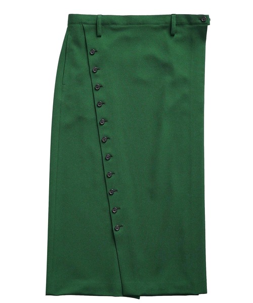 SHAREEF（シャリーフ）の「GEORGETTE OVER SKIRT（スカート・メンズ・ブラック/グリーン/チャコール・FREE）」の13枚目の写真