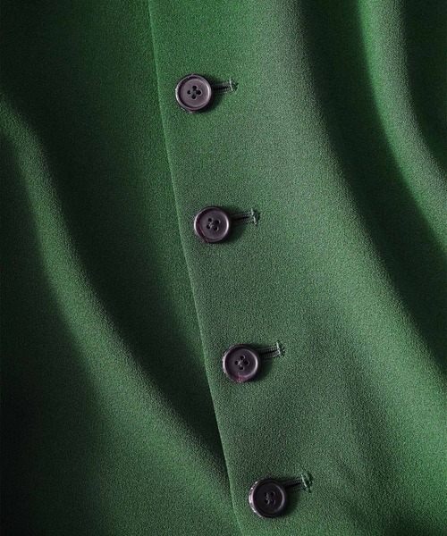 SHAREEF（シャリーフ）の「GEORGETTE OVER SKIRT（スカート・メンズ・ブラック/グリーン/チャコール・FREE）」の15枚目の写真