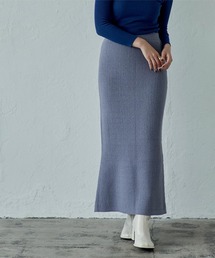 miette | ｹｰﾌﾞﾙｽﾘｯﾄﾏｰﾒｲﾄﾞﾆｯﾄｽｶｰﾄ(スカート)