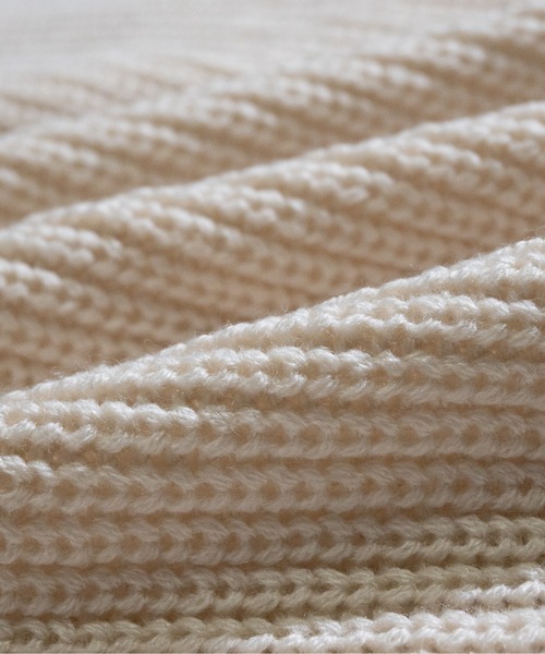 JOHN'S CLOSET（ジョンズクローゼット）の「【i】畦編みVネックバルーンスリーブルーズカーディガン（カーディガン/ボレロ・メンズ・ホワイト/チャコールグレー/サックスブルー/モカ/グリーン/ブラック/マスタード・MEDIUM/LARGE）」の9枚目の写真