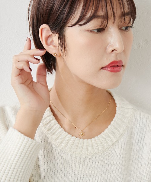 ear PAPILLONNER（イアパピヨネ）の「【WEB限定】火花ピアス（ピアス（両耳用）・レディース・ゴールド・FREE）」の9枚目の写真
