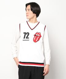 RAWLIFE | BACK SPIN!/バックスピン!/The Rolling Stones LOGO LINE KNIT VEST(ベスト)