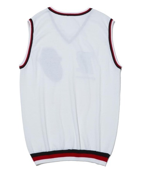 RAWLIFE（ロウライフ）の「BACK SPIN!/バックスピン!/The Rolling Stones LOGO LINE  KNIT VEST（ベスト・メンズ・ブラック/ホワイト・X-LARGE/MEDIUM/LARGE）」の6枚目の写真
