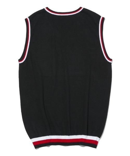 RAWLIFE（ロウライフ）の「BACK SPIN!/バックスピン!/The Rolling Stones LOGO LINE  KNIT VEST（ベスト・メンズ・ブラック/ホワイト・X-LARGE/MEDIUM/LARGE）」の8枚目の写真