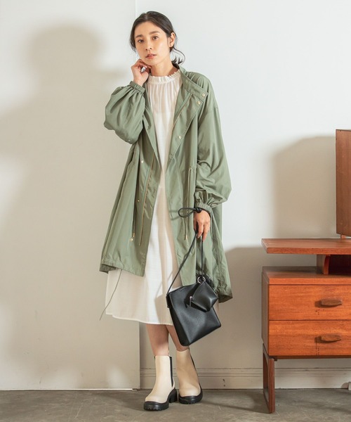 LEPSIM（レプシィム）の「【前後2WAYで着られる】チビスタンドワンピース　262579（ワンピース・レディース・オフホワイト/チャコールグレー/ブラック・FREE）」の22枚目の写真