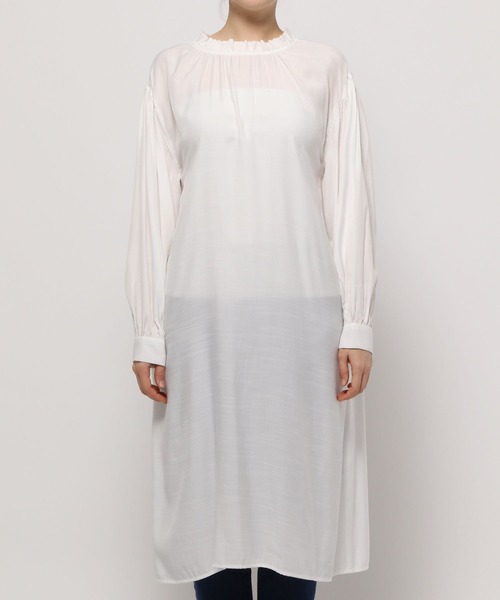 LEPSIM（レプシィム）の「【前後2WAYで着られる】チビスタンドワンピース　262579（ワンピース・レディース・オフホワイト/チャコールグレー/ブラック・FREE）」の11枚目の写真