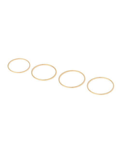 LOWRYS FARM（ローリーズファーム）の「ステンレス＊４ＳＥＴリング　259250（リング・レディース・シルバー/ゴールド/キャメル・FREE）」の10枚目の写真