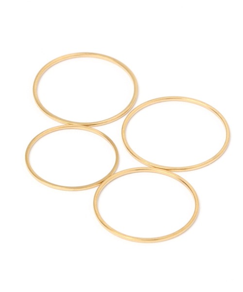 LOWRYS FARM（ローリーズファーム）の「ステンレス＊４ＳＥＴリング　259250（リング・レディース・シルバー/ゴールド/キャメル・FREE）」の8枚目の写真