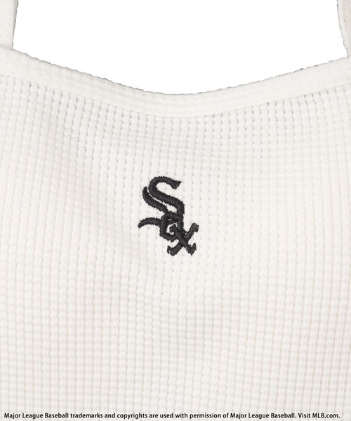 BACK TO THE FIELD（バック トゥー ザ フィールド）の「【MLB】カップ付きワンポイントロゴサーマルキャミソール（キャミソール・レディース・ホワイト/ブラック/グレー/ピンク/グリーン・FREE）」の9枚目の写真