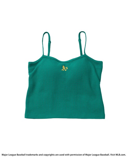 BACK TO THE FIELD（バック トゥー ザ フィールド）の「【MLB】カップ付きワンポイントロゴサーマルキャミソール（キャミソール・レディース・ホワイト/ブラック/グレー/ピンク/グリーン・FREE）」の14枚目の写真