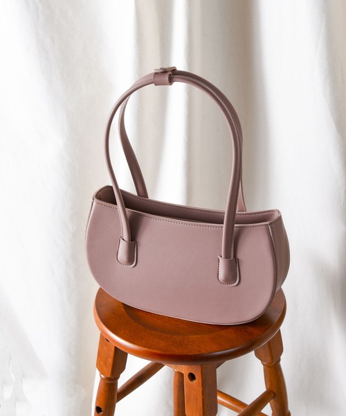 CALIFORNIA OUTFITTERS（カリフォルニア アウトフィッターズ）の「【Les Porter Cuir】ハーフムーンクラシカルショルダーバッグ（ショルダーバッグ・レディース・ライトグレー/ベージュ/ピンク/アイボリー/ブラック・ONE SIZE）」の8枚目の写真