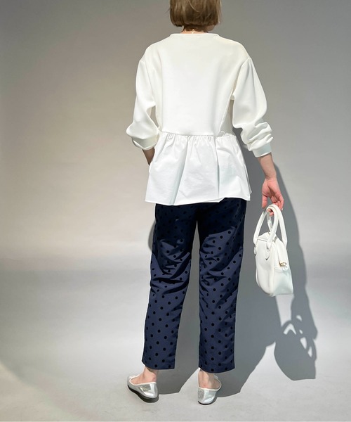 PICCIN（ピッチン）の「フロッキードットパンツ（スラックス・レディース・ブラック/ネイビー・S/M）」の21枚目の写真