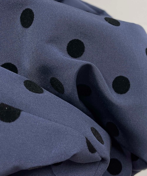 PICCIN（ピッチン）の「フロッキードットパンツ（スラックス・レディース・ブラック/ネイビー・S/M）」の6枚目の写真