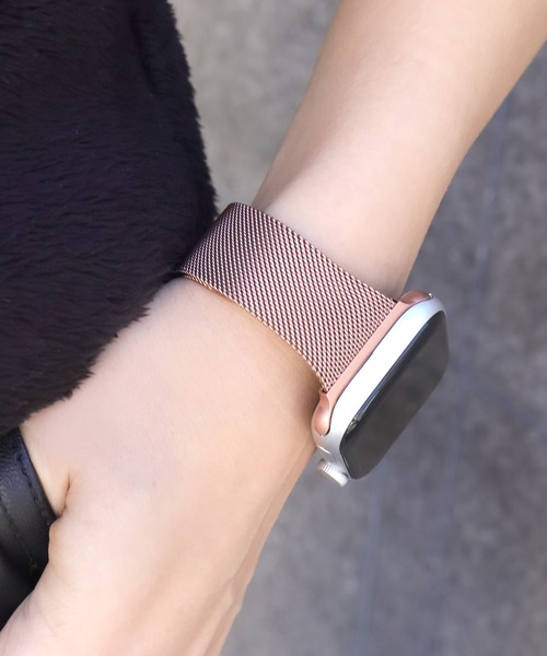 Urban Coral（アーバンコーラル）の「Apple Watch Band / アップルウォッチ バンド スリムステンレス / Urban Coral（デジタル腕時計・レディース・ブラック/シルバー/ゴールド/ブルー系その他/パープル系その他/ピンク系その他/ピンクゴールド/ゴールド系その他/ゴールド系その他2/ローズ系/シルバー系その他/ブラック系その他/ローズ系1・40mm/44mm）」の7枚目の写真