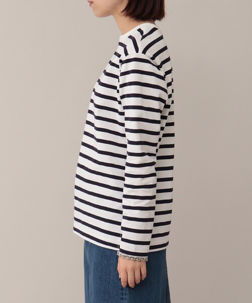 UNTITLED（アンタイトル）の「◆【STORY掲載】ウルティマボーダーカットソー【洗える】（Tシャツ/カットソー・レディース・ネイビー系2・00/44/04/48/02）」の4枚目の写真