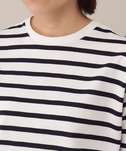UNTITLED（アンタイトル）の「◆【STORY掲載】ウルティマボーダーカットソー【洗える】（Tシャツ/カットソー・レディース・ネイビー系2・00/44/04/48/02）」の6枚目の写真
