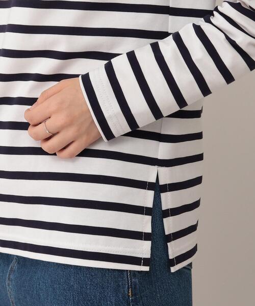 UNTITLED（アンタイトル）の「◆【STORY掲載】ウルティマボーダーカットソー【洗える】（Tシャツ/カットソー・レディース・ネイビー系2・00/44/04/48/02）」の7枚目の写真