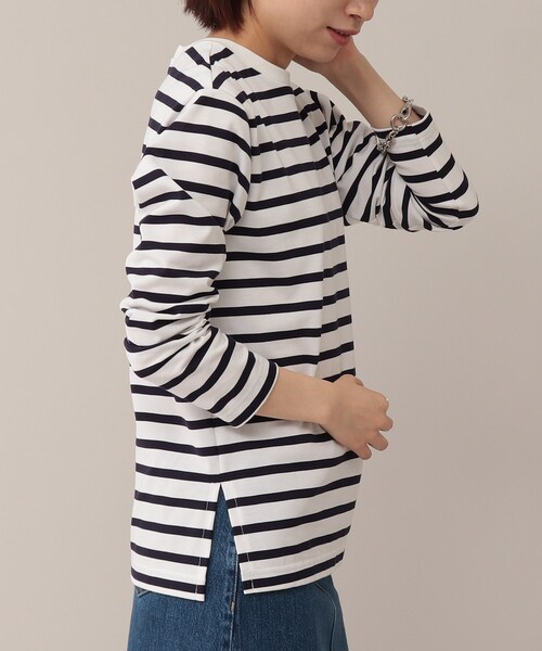 UNTITLED（アンタイトル）の「◆【STORY掲載】ウルティマボーダーカットソー【洗える】（Tシャツ/カットソー・レディース・ネイビー系2・00/44/04/48/02）」の9枚目の写真