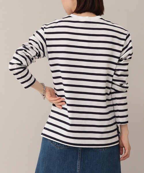 UNTITLED（アンタイトル）の「◆【STORY掲載】ウルティマボーダーカットソー【洗える】（Tシャツ/カットソー・レディース・ネイビー系2・00/44/04/48/02）」の10枚目の写真