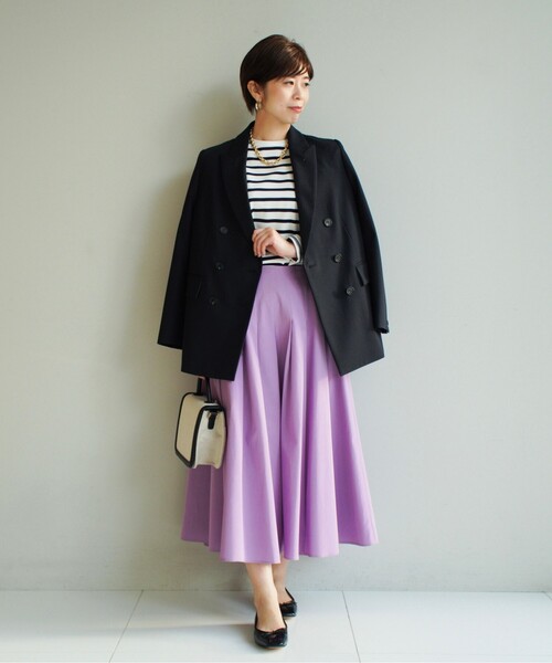 UNTITLED（アンタイトル）の「◆【STORY掲載】ウルティマボーダーカットソー【洗える】（Tシャツ/カットソー・レディース・ネイビー系2・00/44/04/48/02）」の15枚目の写真