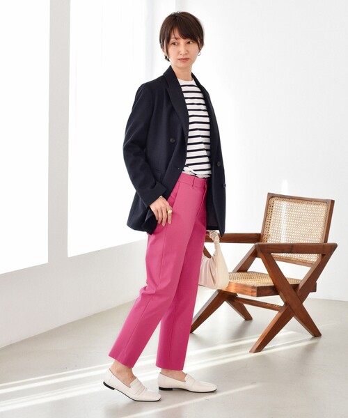 UNTITLED（アンタイトル）の「◆【STORY掲載】ウルティマボーダーカットソー【洗える】（Tシャツ/カットソー・レディース・ネイビー系2・00/44/04/48/02）」の16枚目の写真