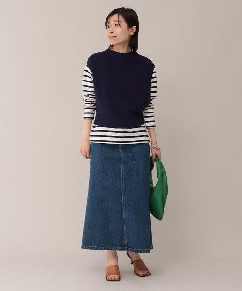 UNTITLED（アンタイトル）の「◆【STORY掲載】ウルティマボーダーカットソー【洗える】（Tシャツ/カットソー・レディース・ネイビー系2・00/44/04/48/02）」の17枚目の写真