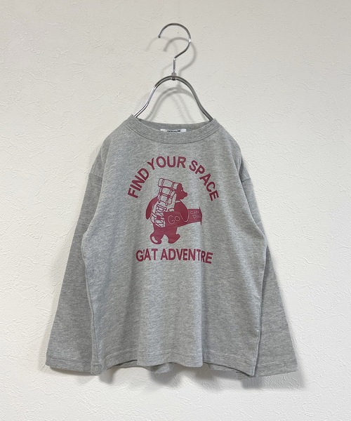 Life Support Products（ライフサポートプロダクツ）の「プリントロンT（L-6924/80～150cm）（Tシャツ/カットソー・キッズ・アイボリー/ブルー/杢グレー/ブラック/ライム/イエロー/オフホワイト/チャコール/レッド/グリーン・80/90/95/100/110/120/130/140/150）」の5枚目の写真