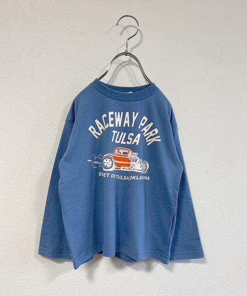 Life Support Products（ライフサポートプロダクツ）の「プリントロンT（L-6924/80～150cm）（Tシャツ/カットソー・キッズ・アイボリー/ブルー/杢グレー/ブラック/ライム/イエロー/オフホワイト/チャコール/レッド/グリーン・80/90/95/100/110/120/130/140/150）」の8枚目の写真