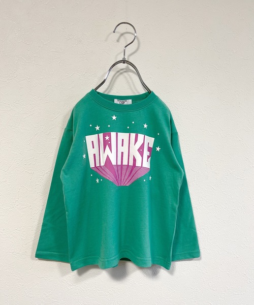 Life Support Products（ライフサポートプロダクツ）の「プリントロンT（L-6924/80～150cm）（Tシャツ/カットソー・キッズ・アイボリー/ブルー/杢グレー/ブラック/ライム/イエロー/オフホワイト/チャコール/レッド/グリーン・80/90/95/100/110/120/130/140/150）」の7枚目の写真