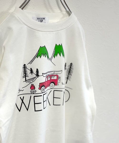 Life Support Products（ライフサポートプロダクツ）の「プリントロンT（L-6924/80～150cm）（Tシャツ/カットソー・キッズ・アイボリー/ブルー/杢グレー/ブラック/ライム/イエロー/オフホワイト/チャコール/レッド/グリーン・80/90/95/100/110/120/130/140/150）」の11枚目の写真