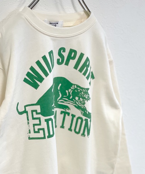 Life Support Products（ライフサポートプロダクツ）の「プリントロンT（L-6924/80～150cm）（Tシャツ/カットソー・キッズ・アイボリー/ブルー/杢グレー/ブラック/ライム/イエロー/オフホワイト/チャコール/レッド/グリーン・80/90/95/100/110/120/130/140/150）」の12枚目の写真