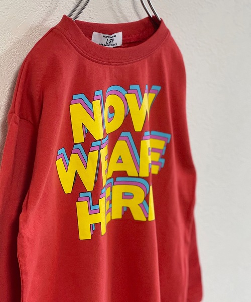 Life Support Products（ライフサポートプロダクツ）の「プリントロンT（L-6924/80～150cm）（Tシャツ/カットソー・キッズ・アイボリー/ブルー/杢グレー/ブラック/ライム/イエロー/オフホワイト/チャコール/レッド/グリーン・80/90/95/100/110/120/130/140/150）」の20枚目の写真