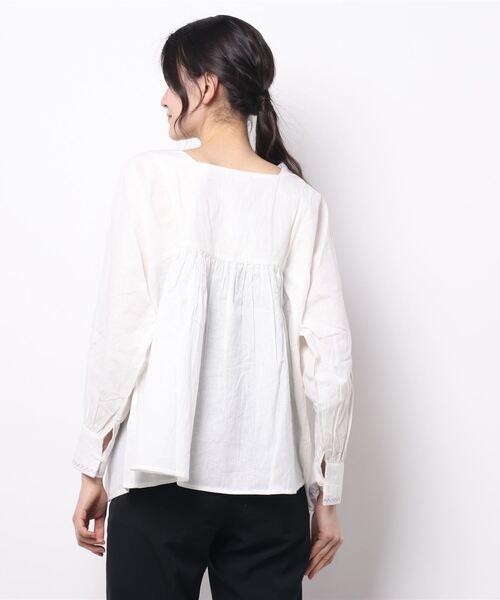 チャイハネ（チャイハネ）の「【チャイハネ】ラライン刺繍トップス（その他トップス・レディース・ネイビー/ホワイト/イエロー・FREE）」の17枚目の写真