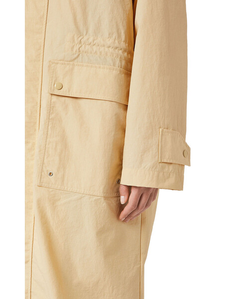 DIESEL（ディーゼル）の「ユニセックス ロング ジャケット ブルゾン モッズコート（モッズコート・レディース・ブラック/サンドベージュ・X-SMALL/XX-SMALL/SMALL）」の4枚目の写真