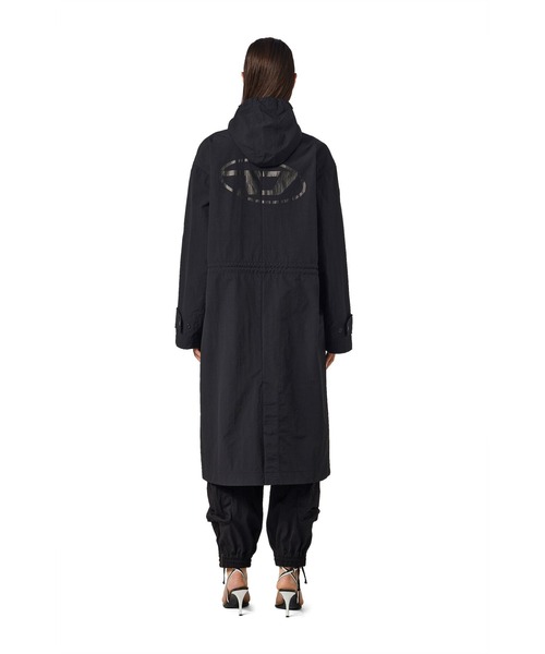 DIESEL（ディーゼル）の「ユニセックス ロング ジャケット ブルゾン モッズコート（モッズコート・レディース・ブラック/サンドベージュ・X-SMALL/XX-SMALL/SMALL）」の12枚目の写真