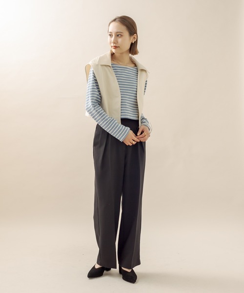 mline（エムライン）の「[mline] ベストカーディガンSET（ニット/セーター・レディース・ブラック/ベージュ/アイボリー・FREE）」の20枚目の写真