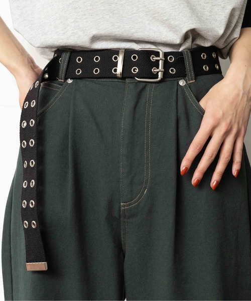 PBLIM(ページボーイリム)の「【PBLIM】アイレットベルト(ベルト・レディース・ブラック/グリーン/アイボリー/ブラック系その他/ベージュ/ブラウン/カーキ/ブラック系その他3/ブラック系その他2・FREE)」の17枚目の写真