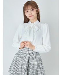 Ank Rouge | レースフリルリボンタイブラウス(シャツ/ブラウス)