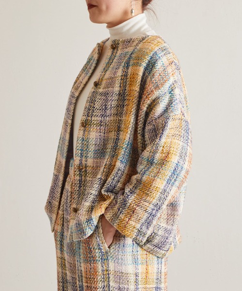 BEARDSLEY（ビアズリー）の「カラフルツイード前後ジャケット（ノー