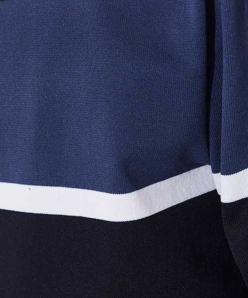 ABAHOUSE GRAY(アバハウスグレイ)の「【ウォッシャブル】パネルボーダー ニット(ニット/セーター・メンズ・ホワイト/ベージュ/ネイビー・46/48)」の12枚目の写真