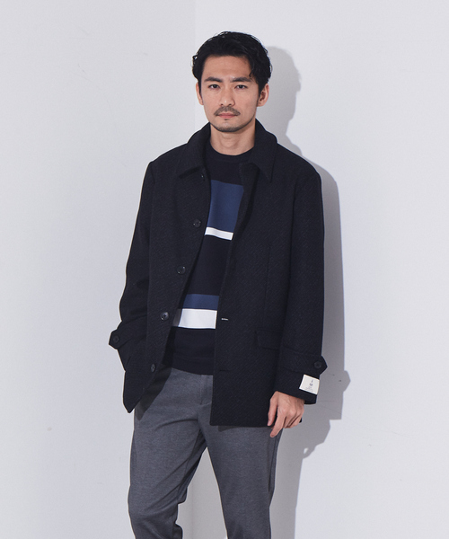 ABAHOUSE GRAY(アバハウスグレイ)の「【ウォッシャブル】パネルボーダー ニット(ニット/セーター・メンズ・ホワイト/ベージュ/ネイビー・46/48)」の14枚目の写真