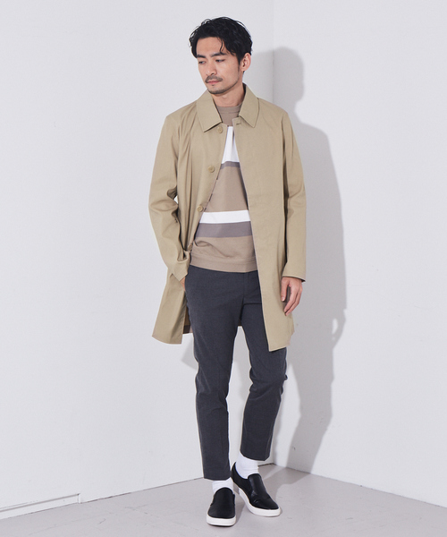 ABAHOUSE GRAY(アバハウスグレイ)の「【ウォッシャブル】パネルボーダー ニット(ニット/セーター・メンズ・ホワイト/ベージュ/ネイビー・46/48)」の18枚目の写真