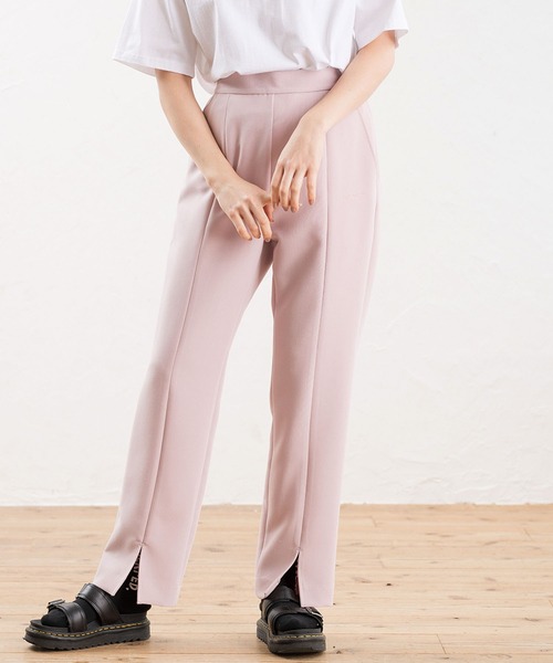 MILKFED.（ミルクフェド）の「CENTER SLIT PANTS（その他パンツ・レディース・ブラック/イエロー/ライトグリーン/ライトピンク・S/M）」の4枚目の写真