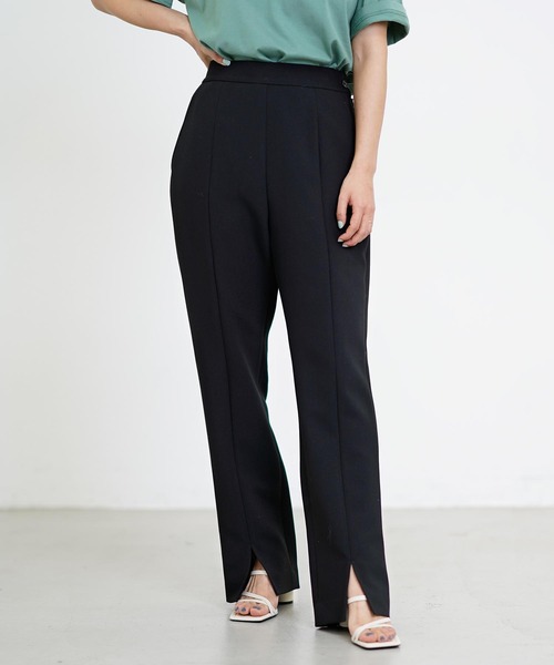 MILKFED.（ミルクフェド）の「CENTER SLIT PANTS（その他パンツ・レディース・ブラック/イエロー/ライトグリーン/ライトピンク・S/M）」の2枚目の写真