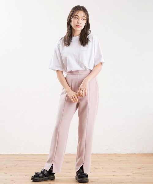 MILKFED.（ミルクフェド）の「CENTER SLIT PANTS（その他パンツ・レディース・ブラック/イエロー/ライトグリーン/ライトピンク・S/M）」の10枚目の写真