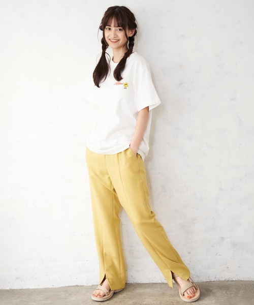 MILKFED.（ミルクフェド）の「CENTER SLIT PANTS（その他パンツ・レディース・ブラック/イエロー/ライトグリーン/ライトピンク・S/M）」の16枚目の写真