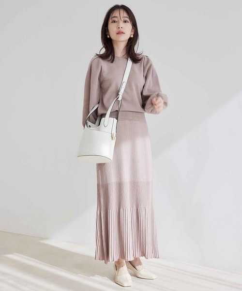 【WEB限定】【SET】前後2WAYニットプルオーバー＆マーメイドスカートセット