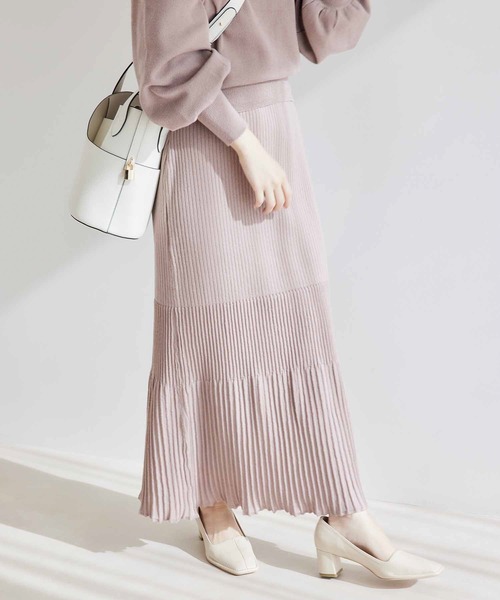 【WEB限定】【SET】前後2WAYニットプルオーバー＆マーメイドスカートセット