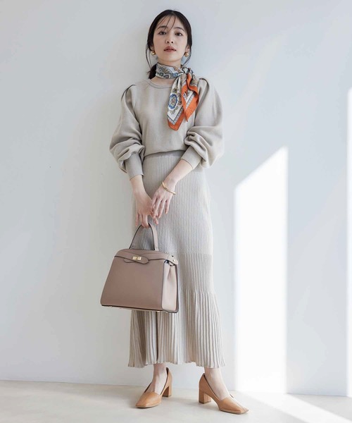 【WEB限定】【SET】前後2WAYニットプルオーバー＆マーメイドスカートセット